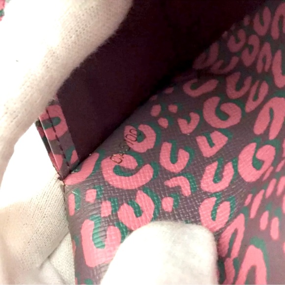 💯 Louis Vuitton Stephen Sprouse Leopard Portefeuille Sarah Monogram Wallet- inc - Picture 9 of 12